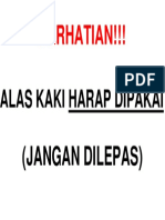 Alas Kaki Dipakai