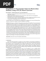 Simplified I-V Characteristic Tester For Photovoltaic Modules Using A DC-DC Boost Converter