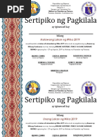 Certificate of Appreciation-Final Template - Tagalog-Edited | PDF