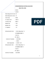 Relay Setting Calculation 30 MVA