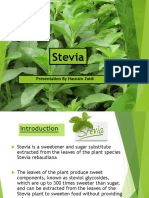 Stevia: Presentation by Hasnain Zaidi