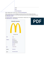 Mcdonald'S: Macdonald (Disambiguation) MCD (Disambiguation)