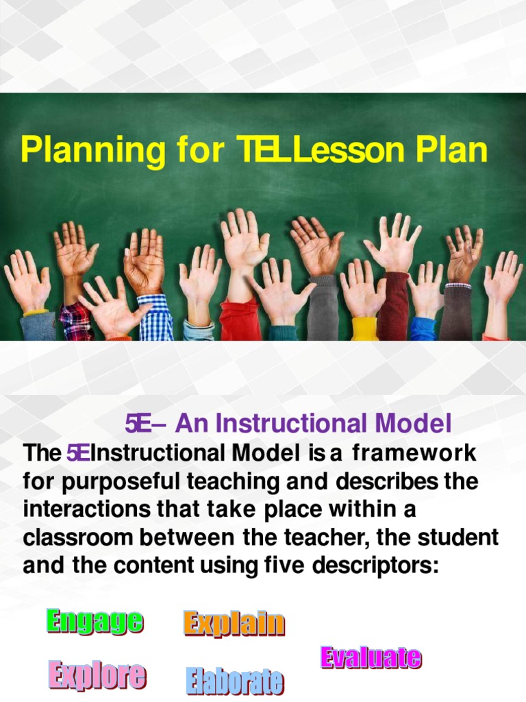 5E Model Lesson Plan for Science | PDF | Teachers | Lesson Plan