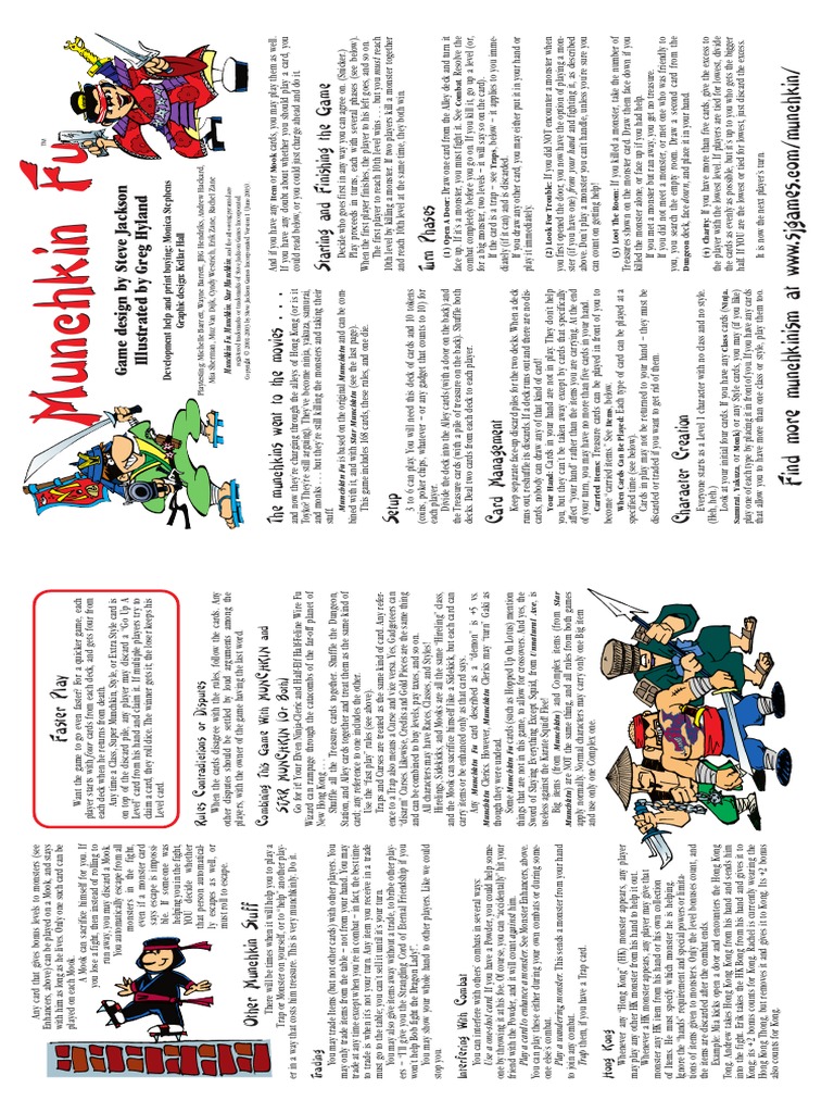 Munchkin Rules Pdf , Munchkin Dungeon Rulebook – YOVZ