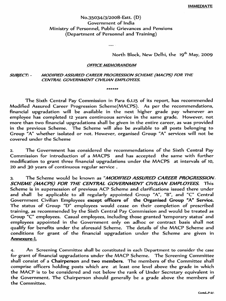 MACP Rules PDF | PDF