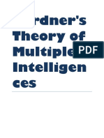 Gardner's Theory of Multiple Intelligen Ces
