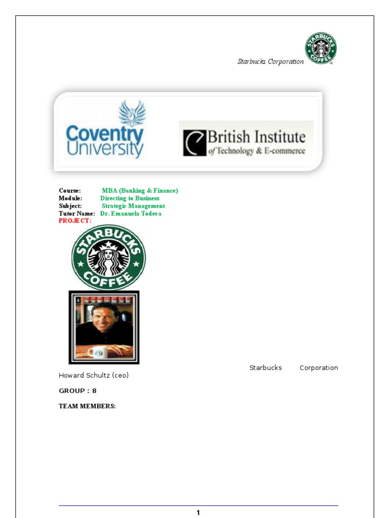 Starbucks Assignment Pdf Starbucks Coffee