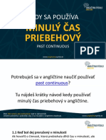 Past Continous Minuly Cas Priebehovy Prezentacia