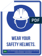 SG Mandatory Sign Poster Wear Your Helmets A4 PDF