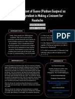 Oleanolic Content of Guava (Psidium Guajava) As The Main Ingredient in Making A Liniment For Headache
