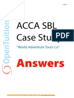 ACCA SBL Case Study World Adventure Tours Co Answers