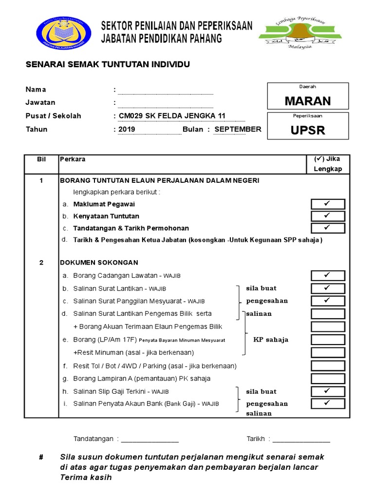 Senarai Semak Pdf