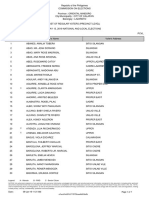 List of voters in Precinct 0074A of Calapan City, Oriental Mindoro