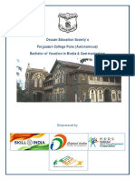 Deccan Education Society's Fergusson College Pune (Autonomous) Bachelor of Vocation in Media & Communication