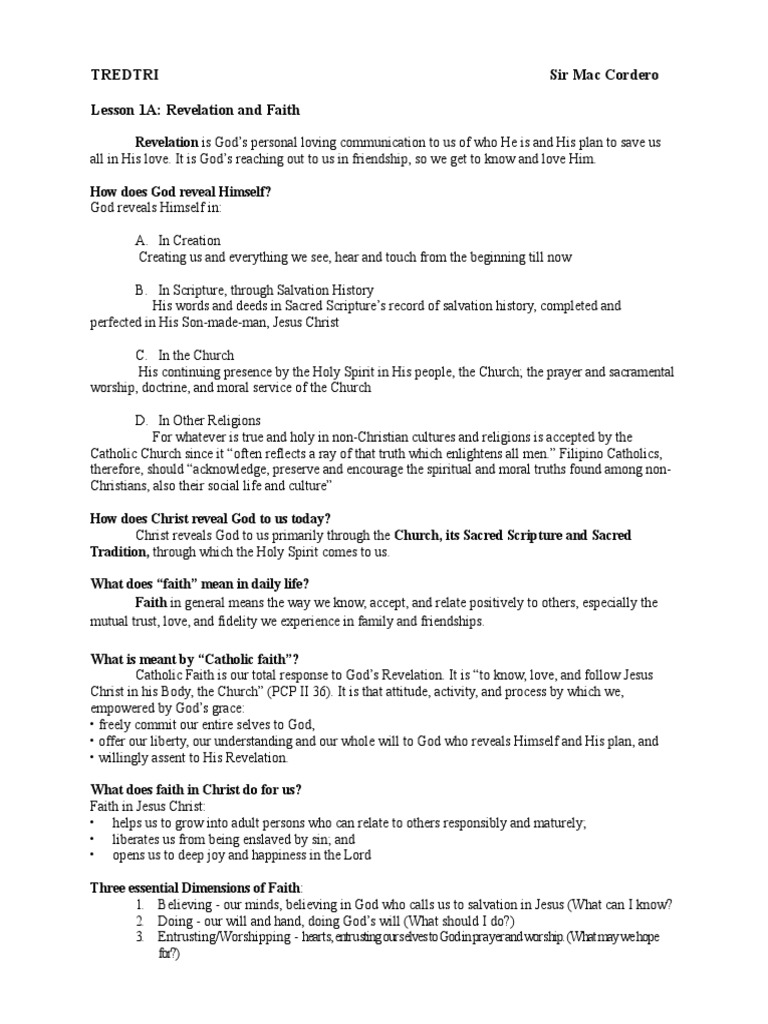 Understanding Revelation and Faith | PDF | Bible Translations | Septuagint