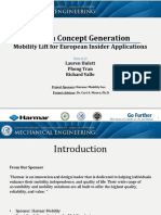 Design Concept Generation: Mobility Lift For European Insider Applications