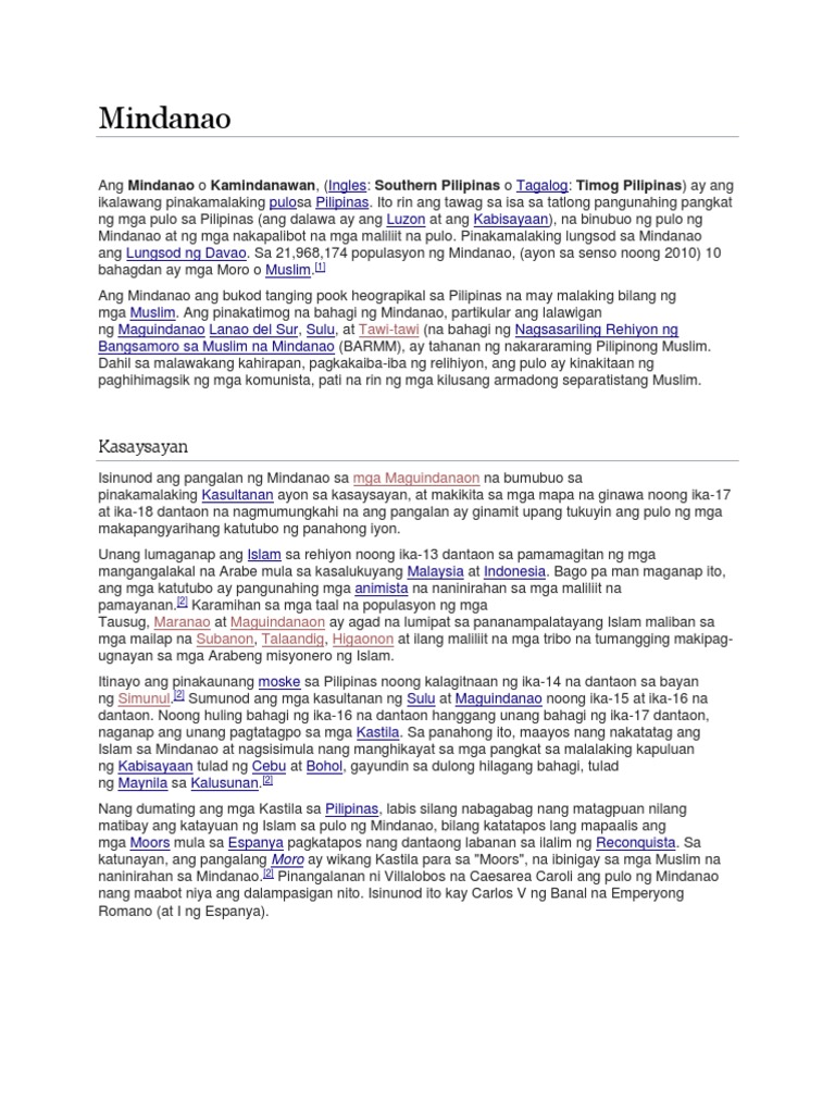 Mindanao | PDF