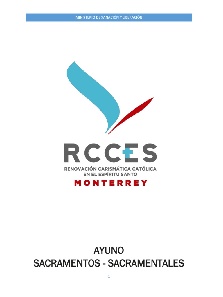 Ayuno y Sacramentales Rcces | PDF | Adoración Cristiana Y Liturgia ...