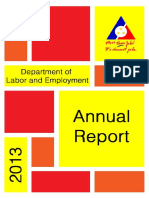 2013 Annual Report of the Philippine Department of Labor and Employment (DOLE)