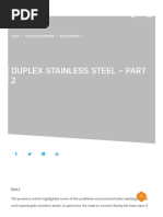 Duplex Stainless Steel - Part 2 - TWI