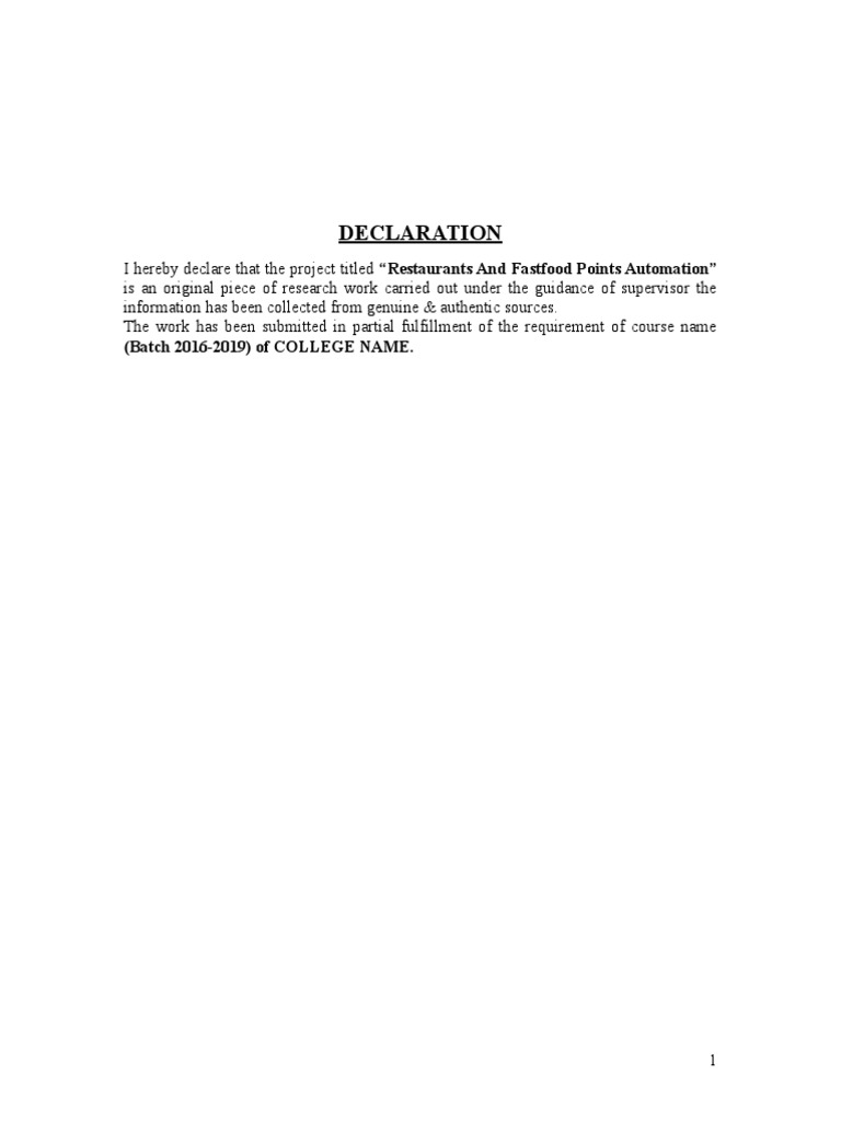 Restaurant Automation Project Overview | PDF | Feasibility Study | Menu