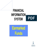 Financial Information System: Earmarked Funds