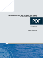 An Economic Analysis of FRDC Investment in The Abalone Aquaculture Subprogram (Cluster 5)
