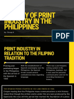 HISTORY OF THE PRINT INDUSTRY IN THE PHILIPPINES