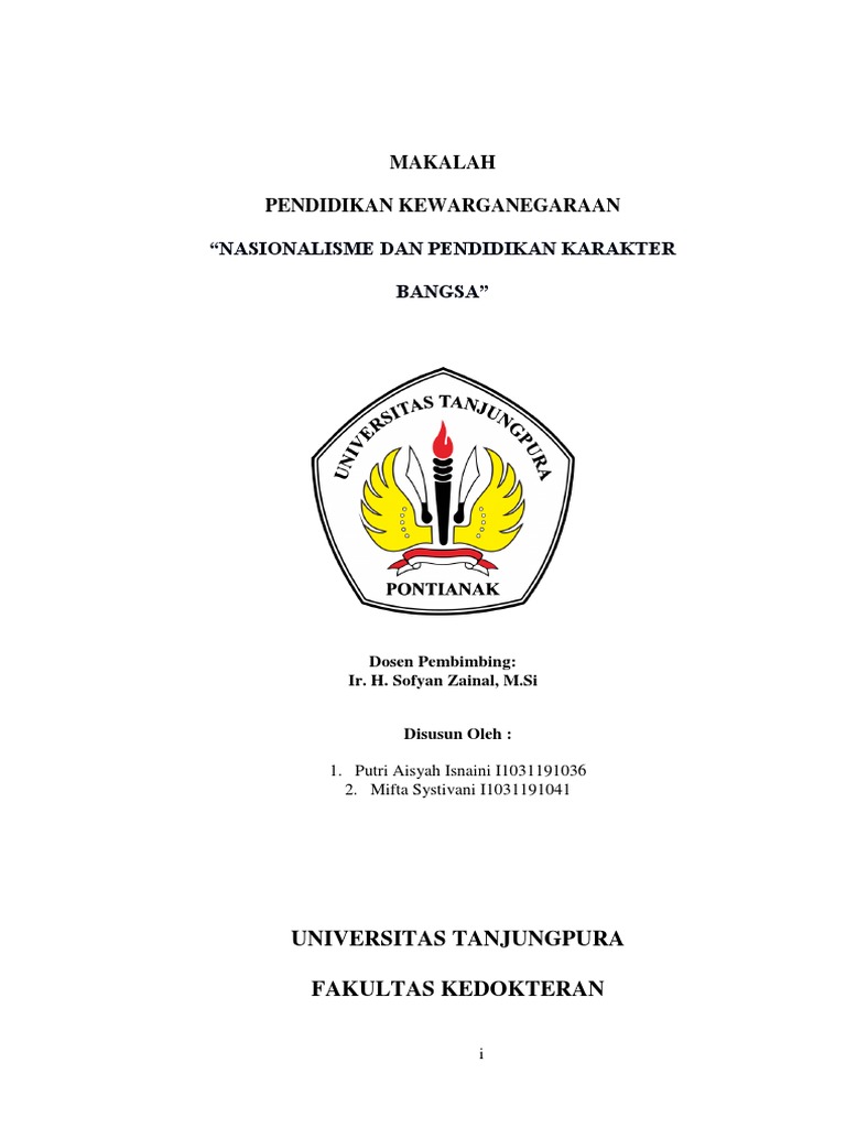 Nasionalisme Dan Pendidikan Karakter Bangsa