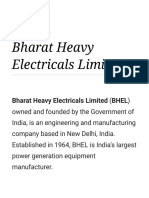 Bharat Heavy Electricals Limited - Wikipedia PDF