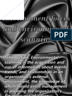 Environment Forces and Environmental Scanning OM