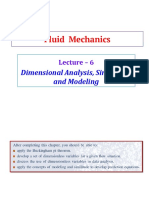 Fluid Mechanics: Dimensional Analysis, Similitude, and Modeling
