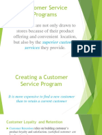 Customer Service Programs 1