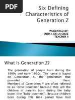 Major of The: Generations Western World | PDF | Millennials | Postmodernism