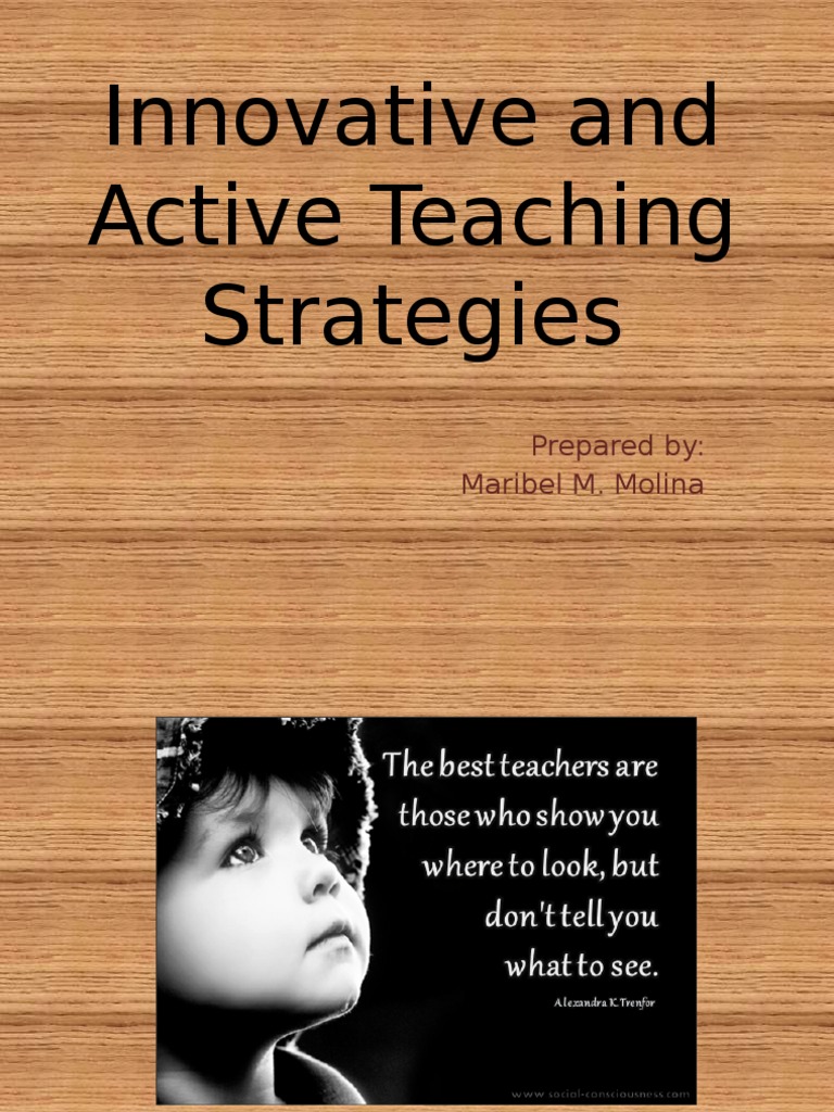 Innovative and Active Teaching Strategies | PDF | Brainstorming ...