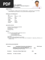 Sample Resume For OJT Student Information Technology | PDF