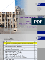 Introduction to Lean Manufacturing Principles