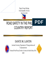 Road Safety in The Philippines: Country Report: Dante M. Lantin