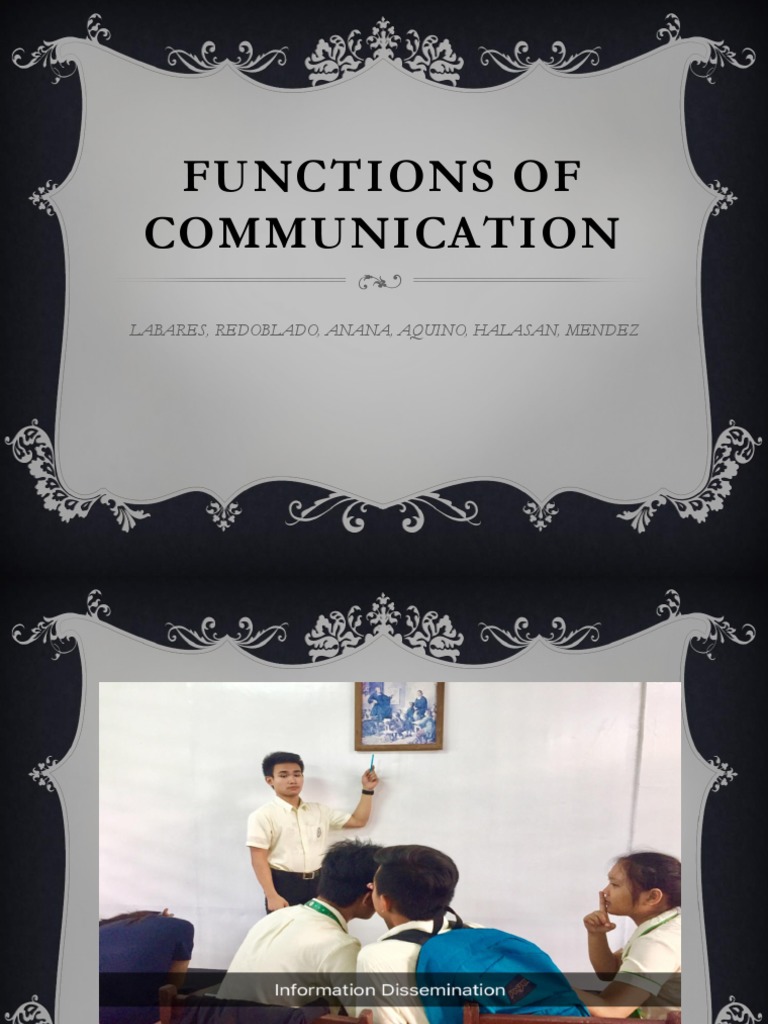 Functions of Communication Explained | PDF