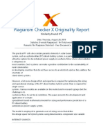 Plagiarism Checker X Originality Report: Similarity Found: 0%