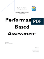 Performance-Based Assessment: College of Education