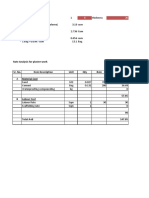 Rate Analysis For Plaster Work