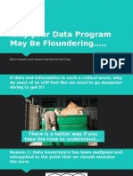 Why your Data Program May Be Floundering