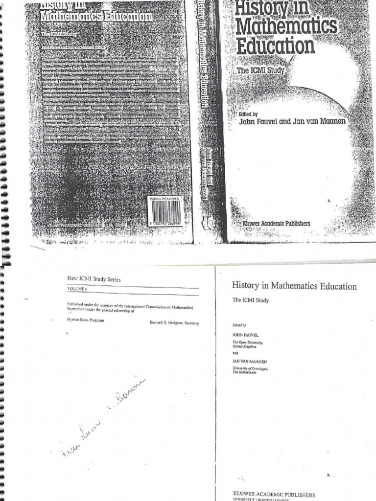 History in Mathematics Education PDF PDF Teaching Mathematics