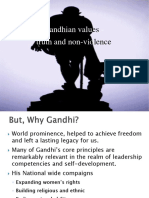 Gandhian Valu - Truth and Non-Vio: Es Lence