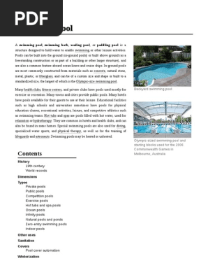 swimming pool