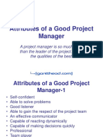 Attributes of A Good Project Manager