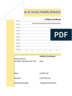 Excel Probability Functions