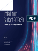 India Union Budget 2019 20