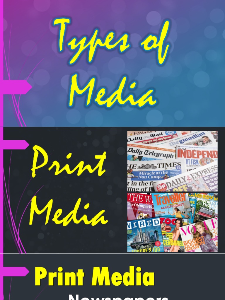 what is media types pdf